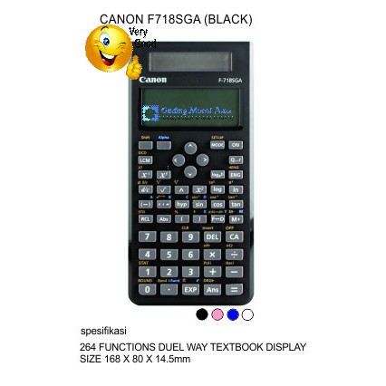 

Kalkulator Sains Function Scientific Canon F-718 S Series