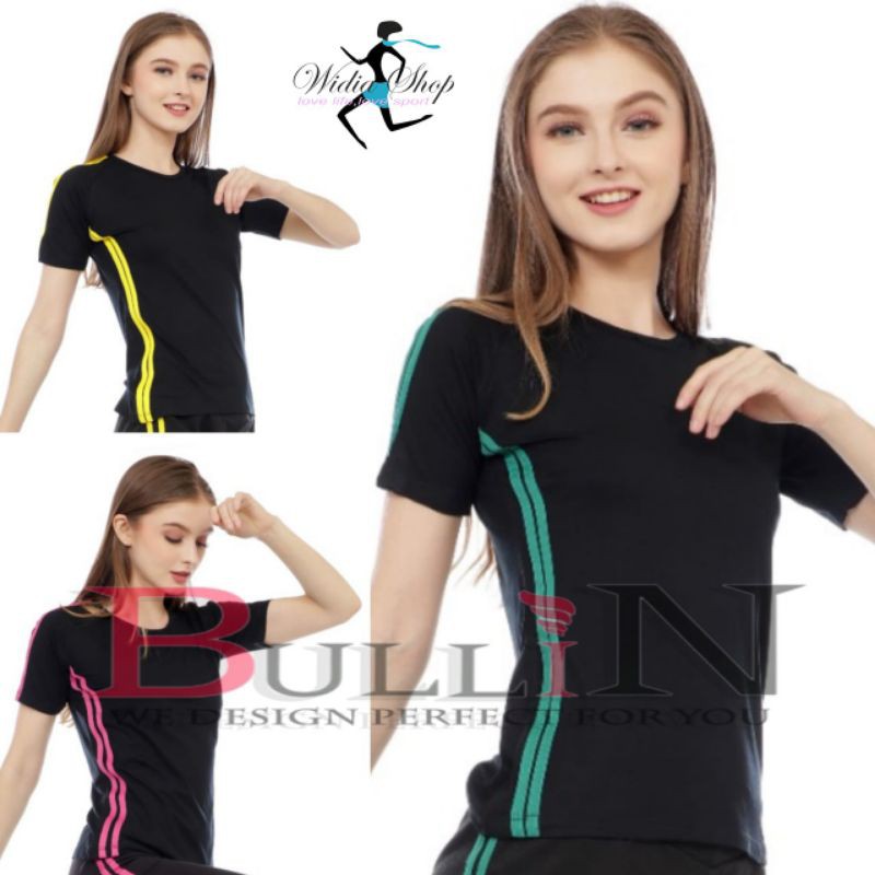 baju olahraga jumbo wanita list / Baju Running / Gym | Bullin
