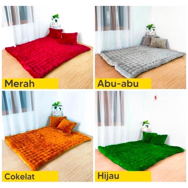 Kasur Gender Bahan (Kasur Tahu Warna Polos) 140x180 cm