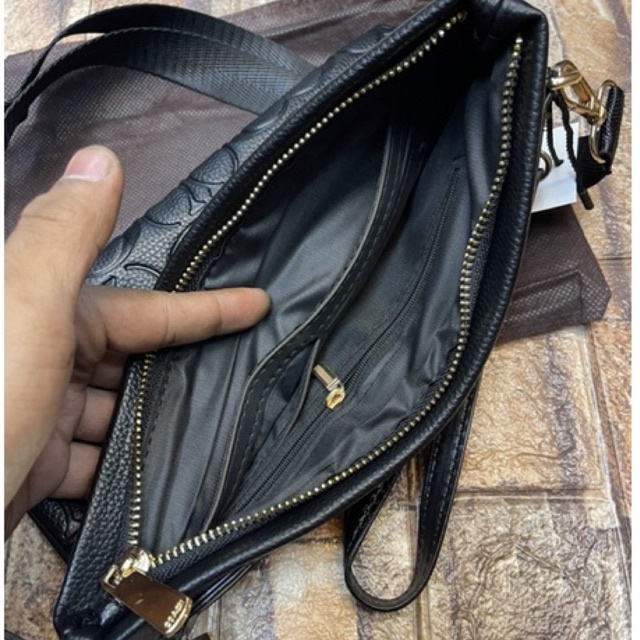 Clutch Coach Import Tas Selempang Tumimultifungsi Pria/Wanita kulit super 982-20