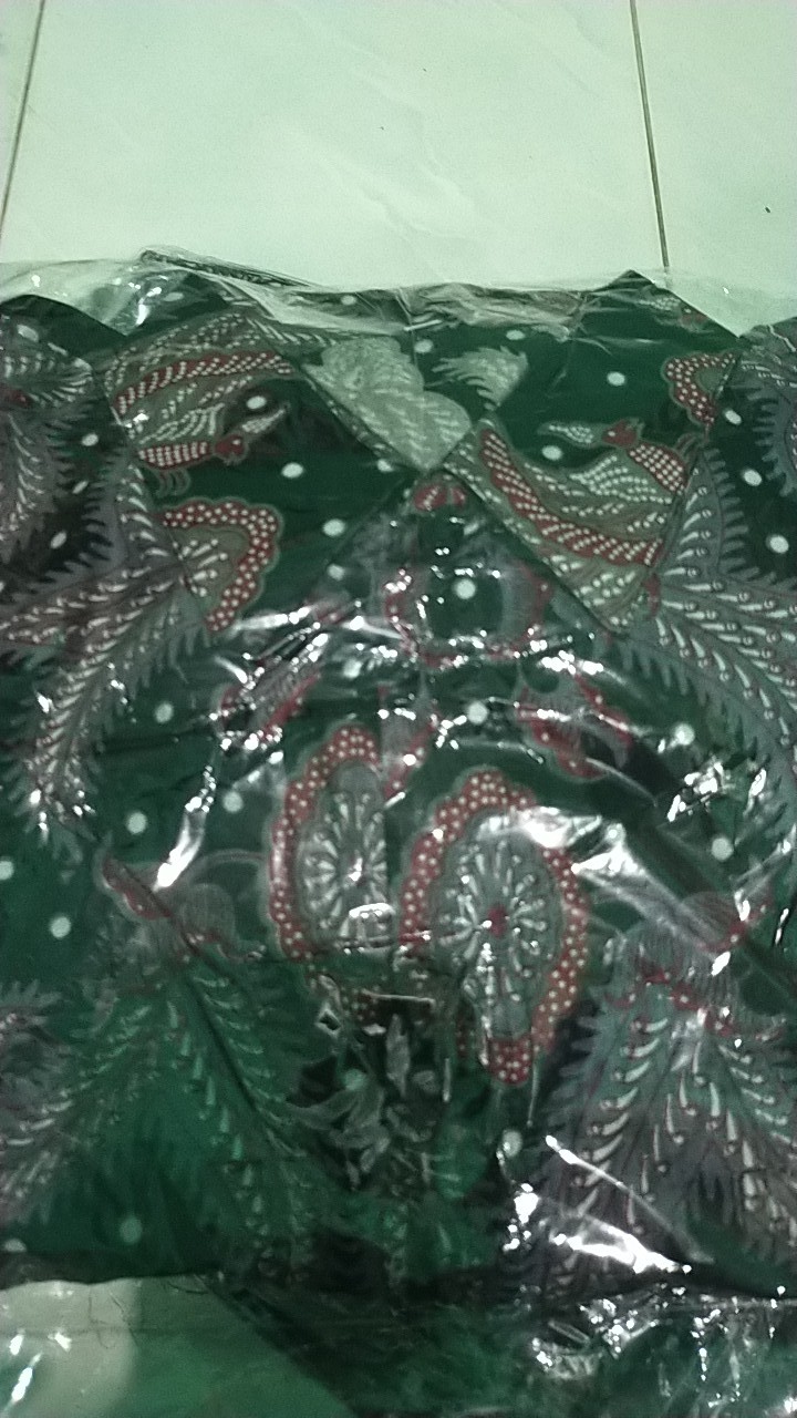 Danabrata Batik Hrb026 Kenongo Hem Pendek Padi Pekalongan M L Xl Batik Pria Murah