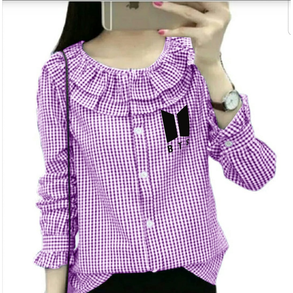 FWG - BLOUSE KOTAK / BLOUSE MISSIE / MISSIE TOP / BLUS / ATASAN WANITA / BAJU ATASAN WANITA BARU