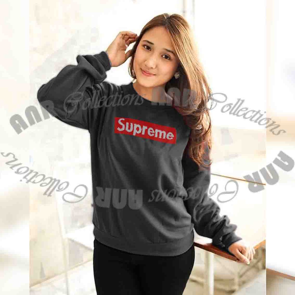 Sweater Basic Supreme Wanita | Sweater Oblong Supreme Cewe