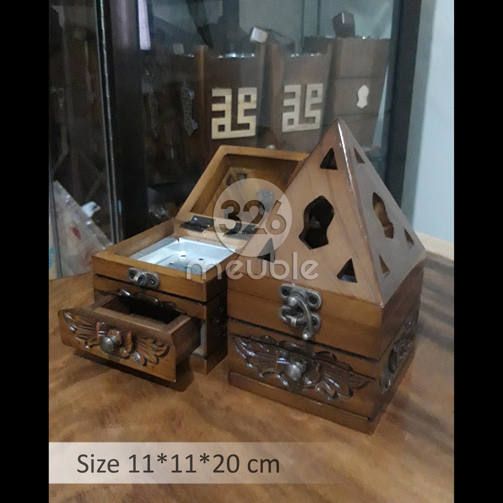 Tempat Bukhur Kayu Jati - Mabkhara Jati - Perapen Kayu Jati - Mabkhor