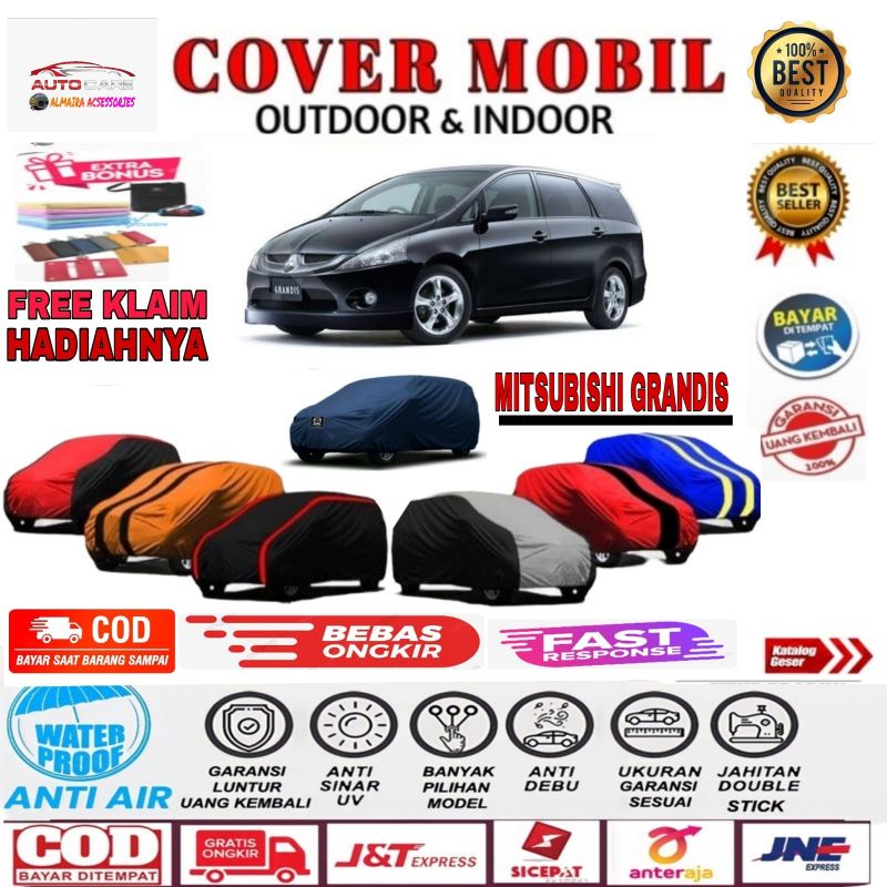 COVER MOBIL GRANDIS SELIMUT MOBIL MITSUBISHI GRANDIS SARUNG MOBIL OUTDOOR INDOOR