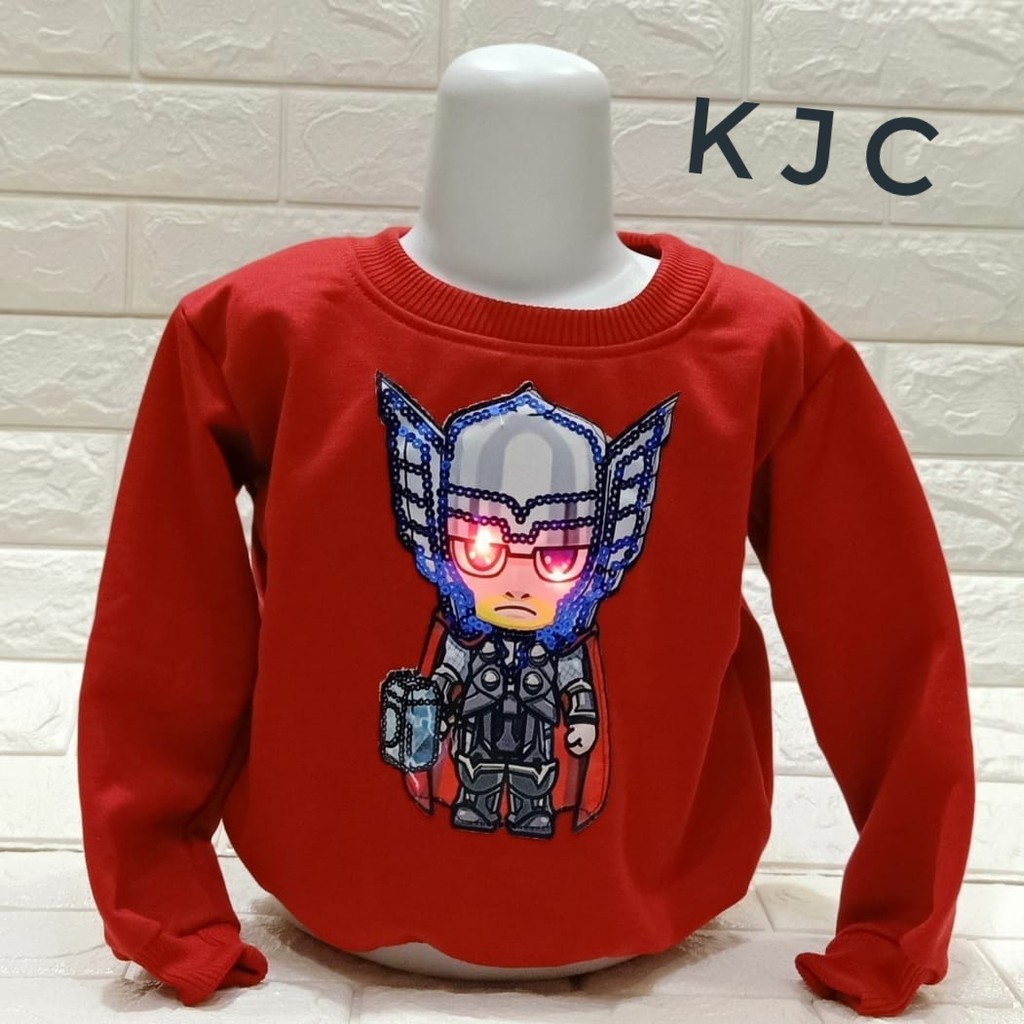 KIANJAYACOLLECTION89 - BAJU ANAK LAKI-LAKI SUPERHERO MARVEL BISA MENYALA LED PALING MURAH !!!!