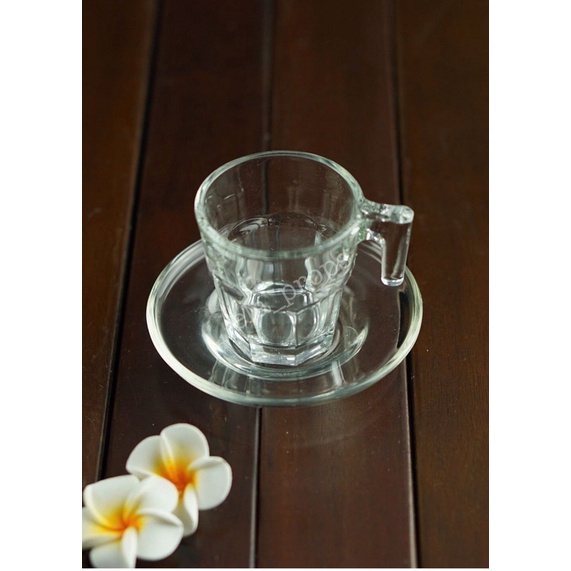 1 Set cangkir bening kaca size S