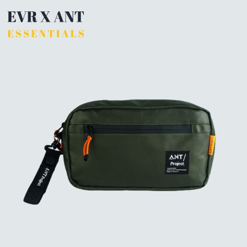 ☀ EVR X ANT ☀ Sling Bag 3in1 Anti Air Tas Handlebar Bag GREEN SPADE Selempang - Tas Stang Sepeda Waterproof.