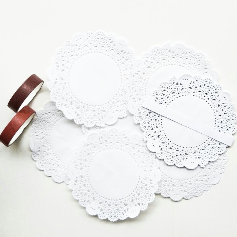 

[Jinjukuki] 20 Lembar Kertas Doilies 3,5