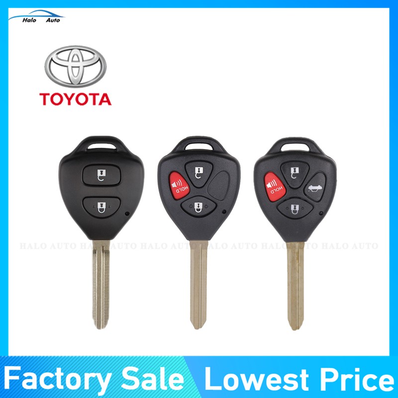 2/3/4 Buttons Remote Car Key Case Shell FOB For Toyota Camry Corolla Avalon Venza