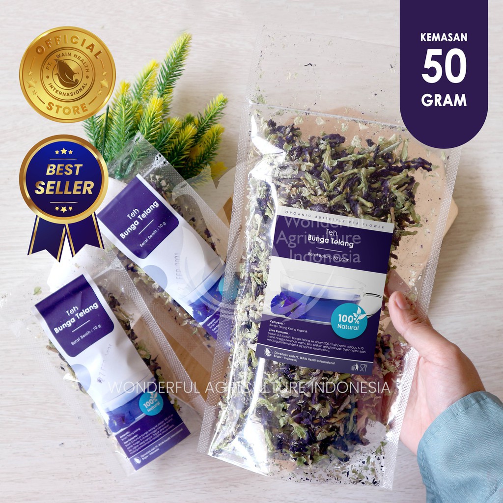 

Teh Biru Bunga Telang 50 Gram (ORGANIC Butterfly Pea Tea) Meningakatkan Kesuburan