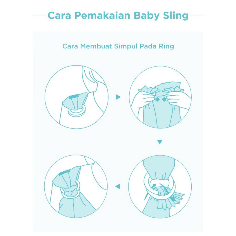 Tweeling &amp; Co Gendongan Kain Ring / Baby Ring Sling - Carrier Bayi Cotton Linen Katun Cukin