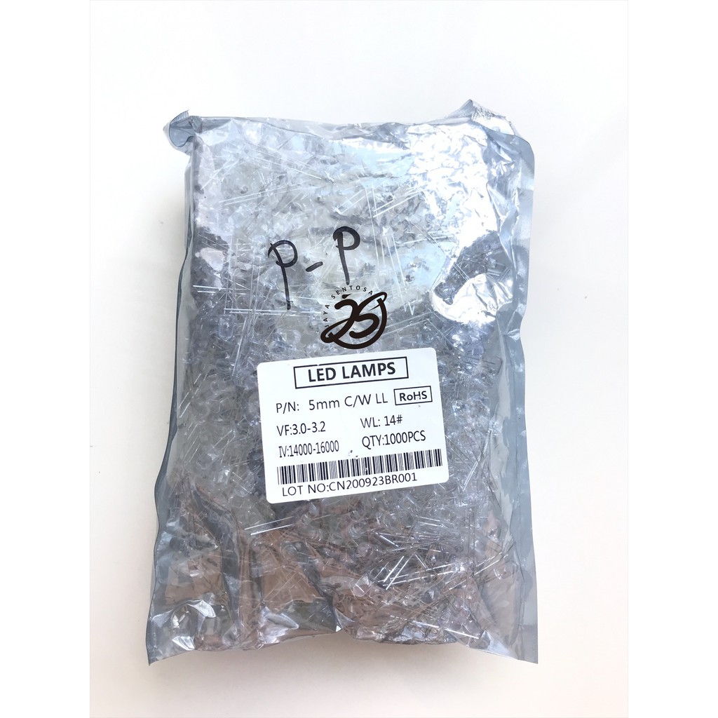 LED PUTIH 5mm MURAH 1000pcs LED PUTIH LED LAYANGAN LED KECIL