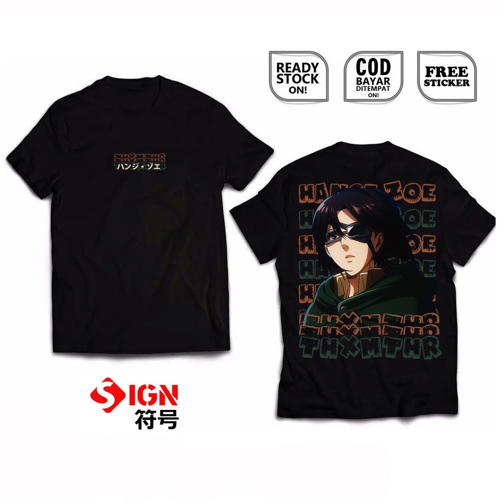 KAOS HANGE ZOE SHINGEKI NO KYOJIN SNK ATTACK ON TITAN PASUKAN RAKSASA LEGION ASSASIN BAJU JEPANG SC