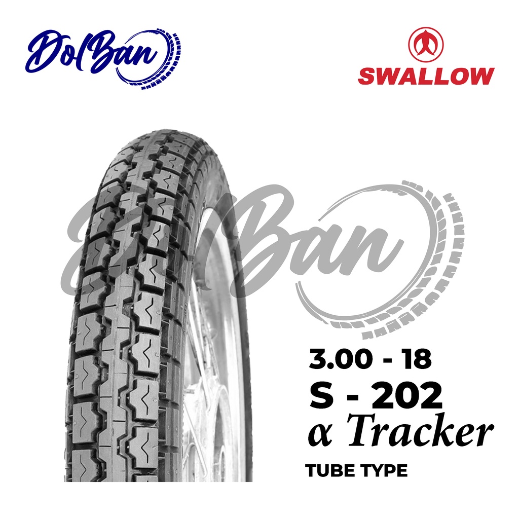 BAN LUAR MOTOR SWALLOW 300-18 RING 18 S-202 TRACKER TUBETYPE