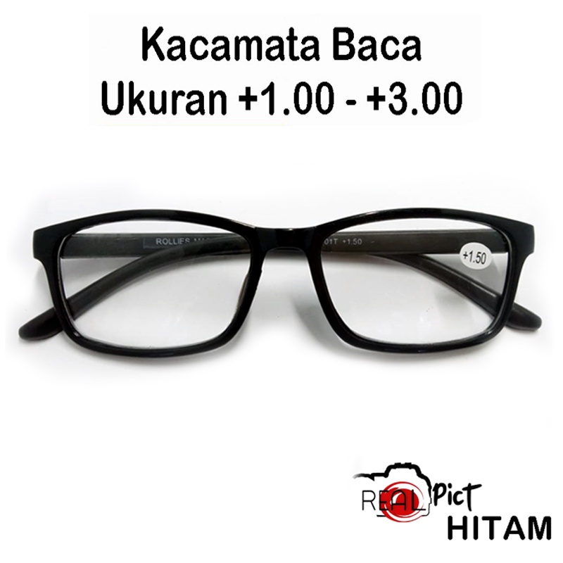 COD TERBARU Kacamata Plus (+) uk +1.00 s/d +3.00 Untuk Pria dan Wanita UNISEX Kaca mata Baca Lensa Plus Kacamata Rabun Dekat Fashion Terkini Reading Glasses Unisex