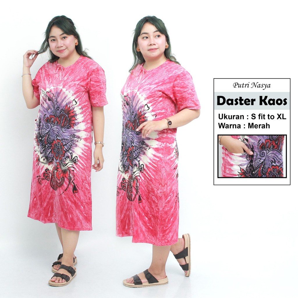 Daster Kaos Batik / Daster Murah / Daster Santai / Daster S fit to L / Daster Jumbo XXL