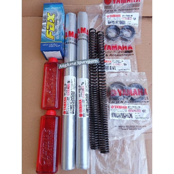 Paket As Shock Depan+Per shock+seal+Oil Shock Yamaha Jupiter MX Lama Jupiter MX old 5YP