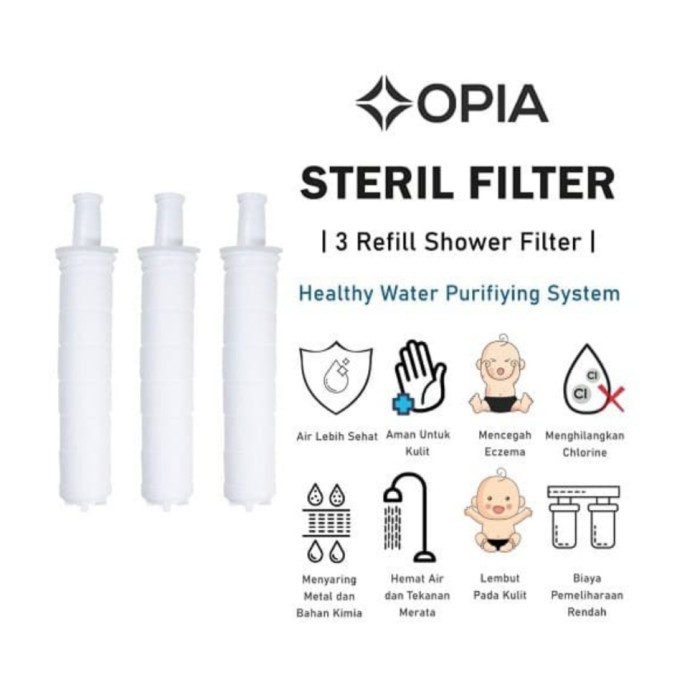 Opia - Steril Filter Shower Refill Pack (FILTER ISI 3PCS)