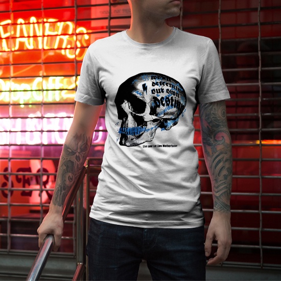 Kaos Dsquared 2 Skull Tshirt Casual Unisex T-SHIRT Bahan Katun TERBARU