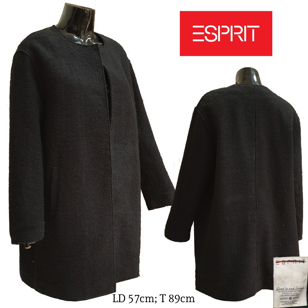 Coat Mantel Wanita ESPRIT Hitam