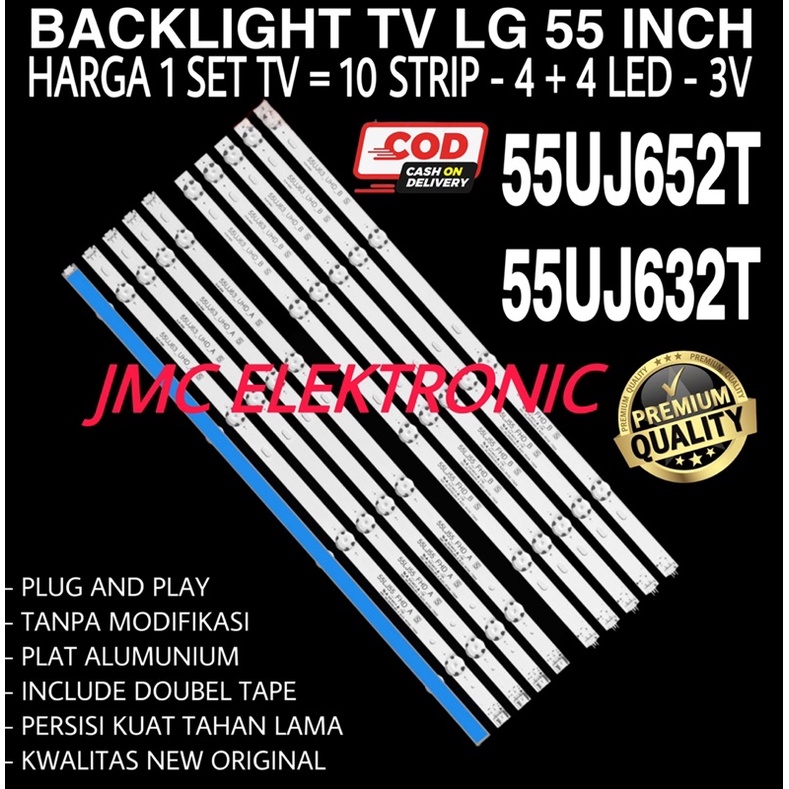 BACKLIGHT TV LG 55 INC 55UJ652 55UJ632 55UJ632T 55UJ652T 55UJ LAMPU LED TV LG 55 INCH