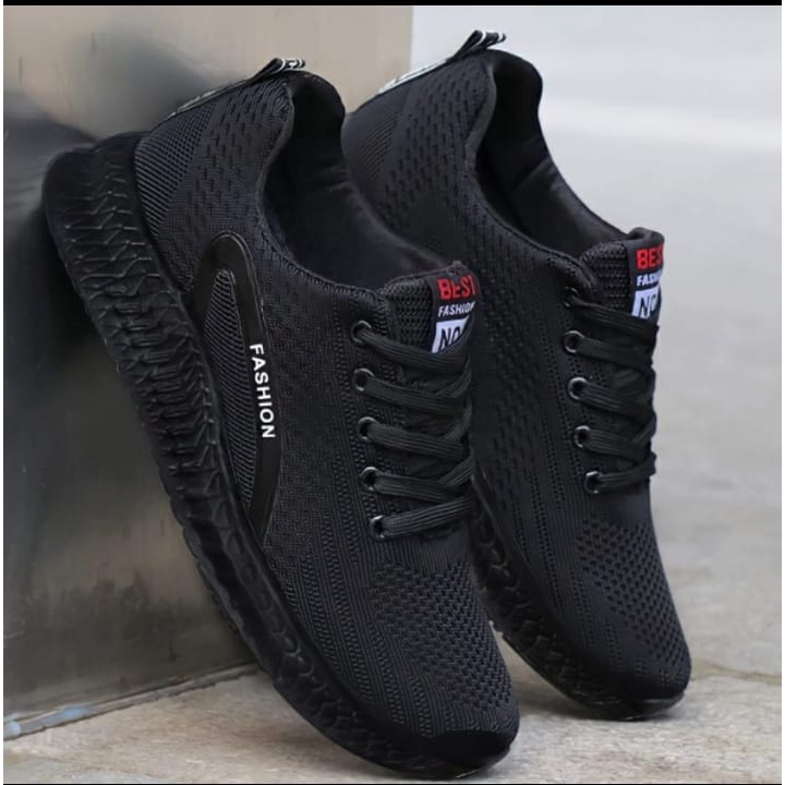 Sepatu Pria Sepatu Sneakers Pria Sepatu Hitam Pria Sepatu Pria Hitam Sepatu Sekolah Sepatu Cowok Sepatu FASHION (LINGKAR)