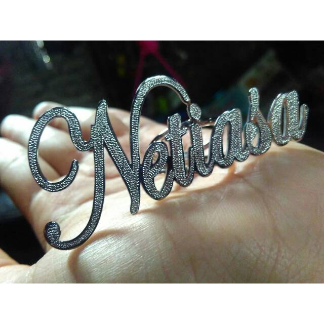 Ring Bros Hijab silver || Bros Nama Silver TERLARIS