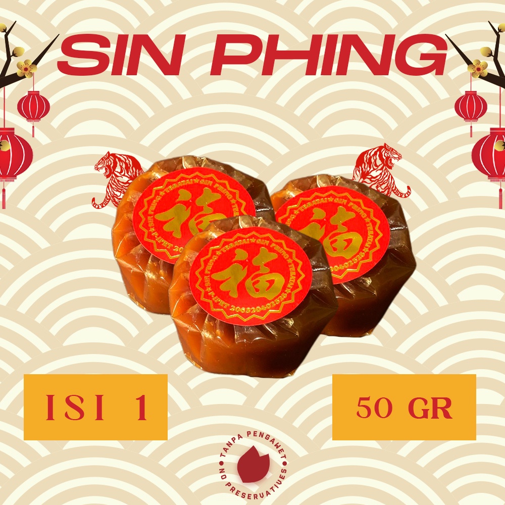 

Kue Keranjang Imlek satuan 50gr / Dodol Isi 1 Sin Phing Dodol satuan