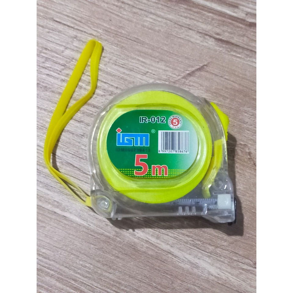 IGM Meteran 5m Meteran Rol Tukang Transparan Measuring Tape IGM