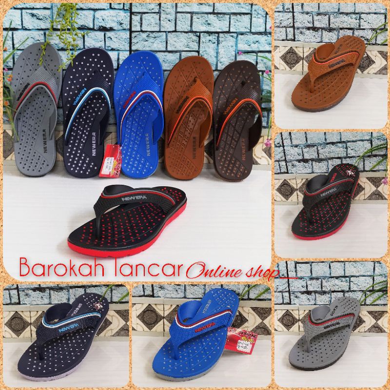 Sandal Jepit Karet Pria New Era / Sandal Plastik Cowok