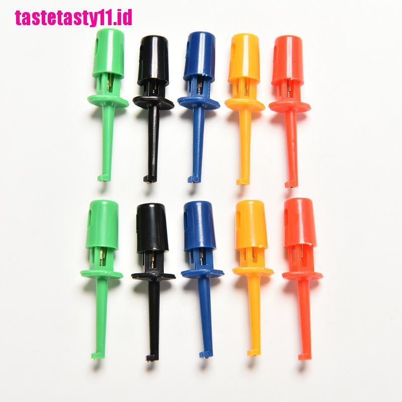 10 Pcs Klip Kait Uji Probe Mini Multi Warna SMD