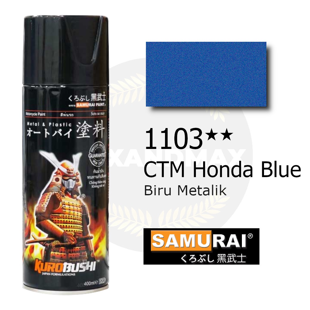 Samurai Paint CTM Honda Blue 1103 Biru Metalik 400 ml - Cat Semprot