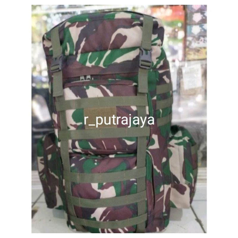 Tas punggung raider kopasus tas punggung outdoor army besar hijau dan hitam tambah bonuS patch karet