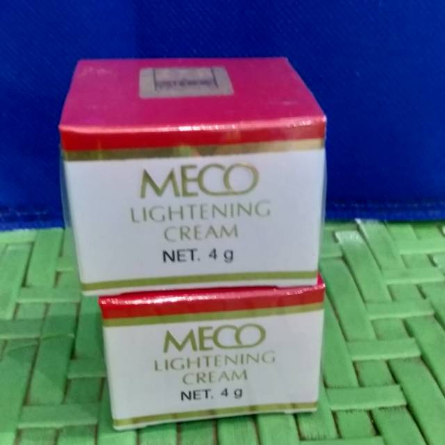 MECO LIGTENING CREAM 4 GR - CREAM MALAM CREAM PENCERAH WAJAH