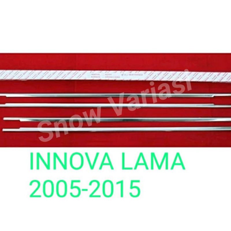 List chrome kaca samping Innova lama 2005-2015