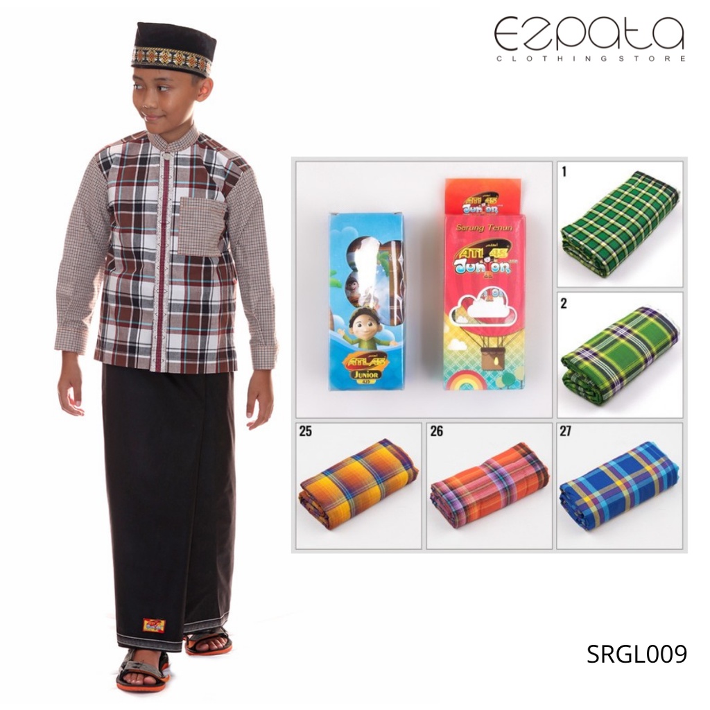 Sarung Atlas Junior Anak Laki-Laki Terbaru Cocok Untuk Sholat dan Ngaji