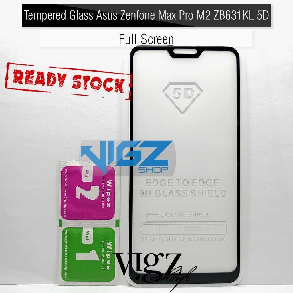 Tempered Glass Asus Zenfone Max Pro M2 ZB631KL 5D Full Screen