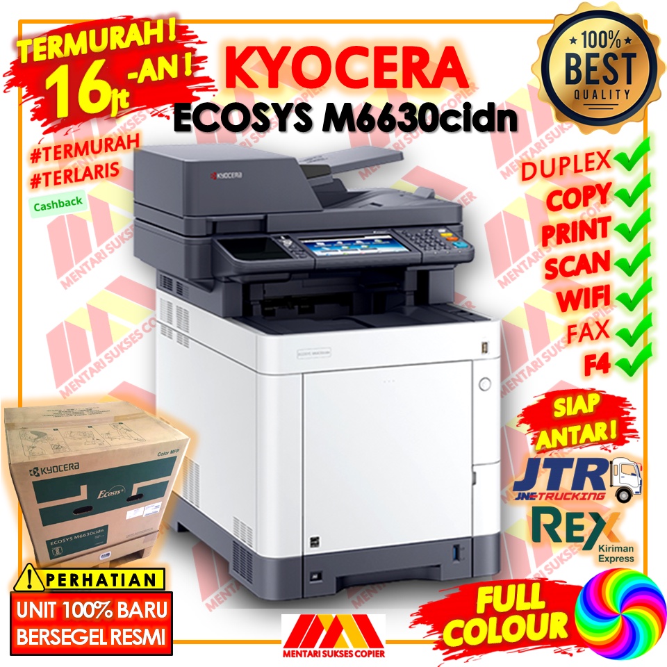 MESIN FOTOCOPY WARNA KYOCERA ECOSYS M6630cidn TERLARIS TERMURAH M 6630 cidn PRINTER LASERJET COLOUR