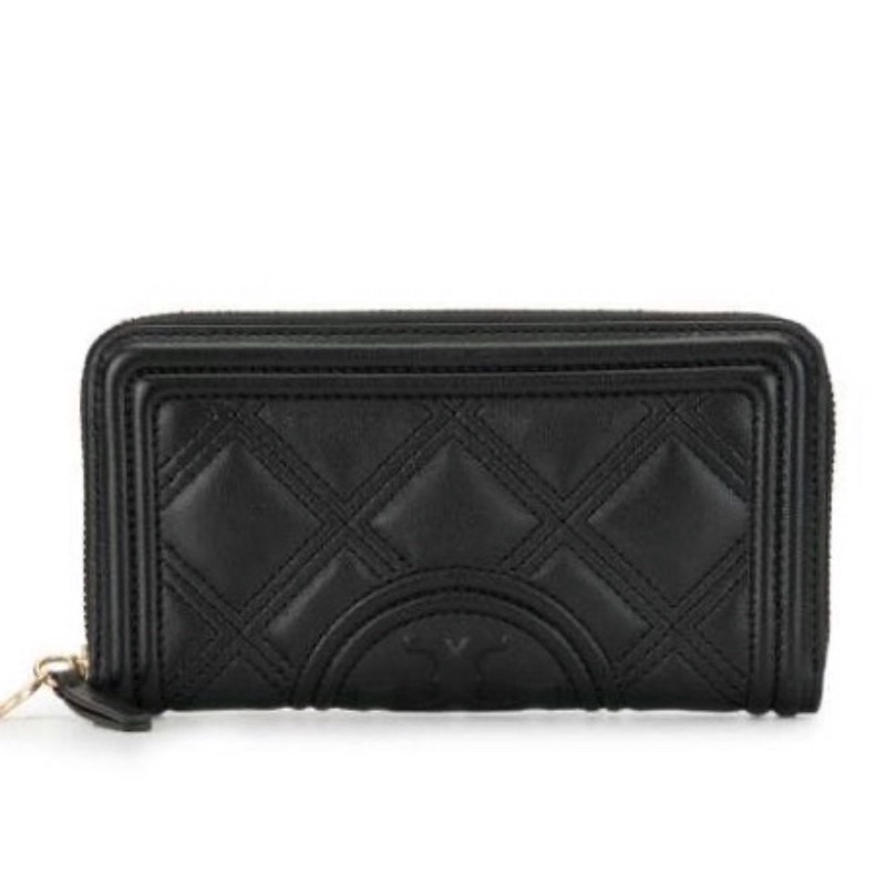 Tory Burch Fleming Soft Zip Continental Wallet Tiramisu