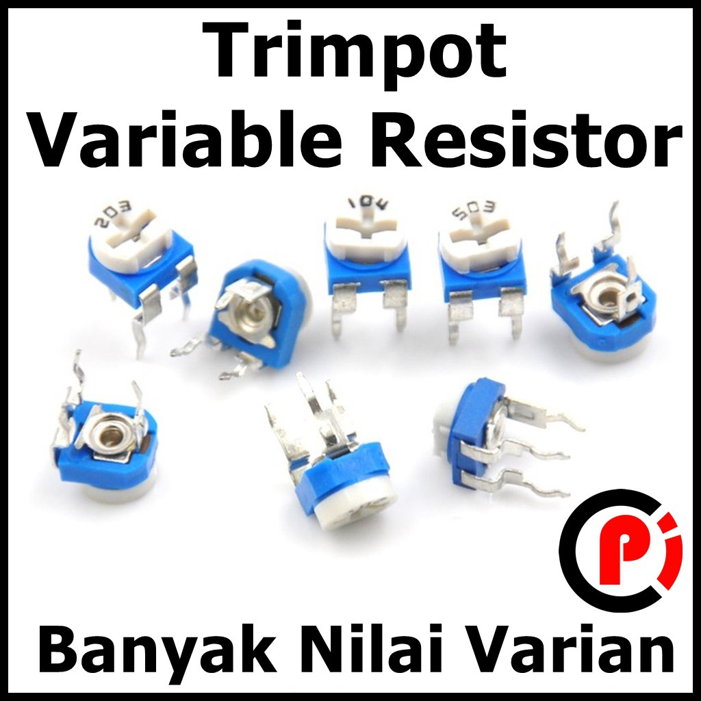 VR Variable Resistor Trimpot Vertical Banyak Nilai Varian