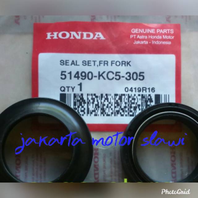 51490-KC5-305 Seal shock harga satuan sonic gtr new cbr new cb 150 led mega pro verza monoshock gl pro harga 1set ori honda AHM