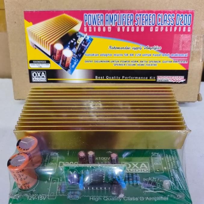 Kit Power Amplifier Stereo Class D 200