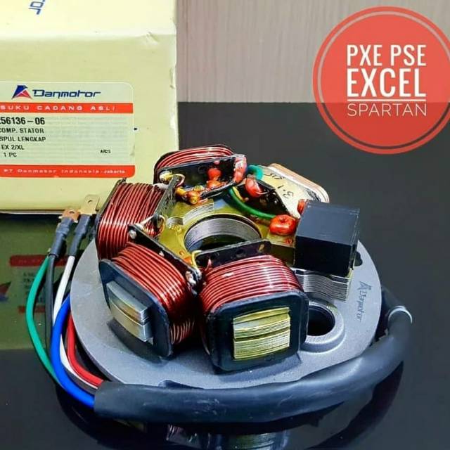 spul set cdi vespa spul lengkap vespa cdi Danmotor vespa Excel Pxe Pse Spartan