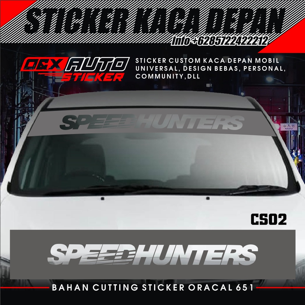 Sticker KACA DEPAN MOBIL STIKER UNIVERSAL (3)