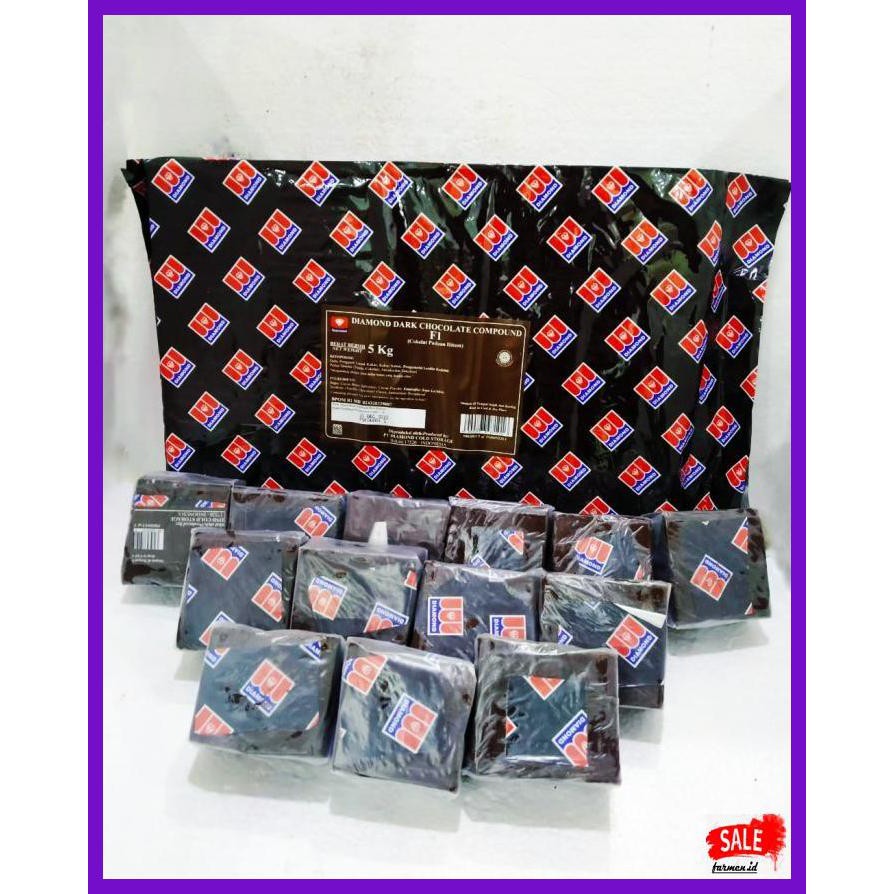 

SAKMACOKLAT- DIAMOND DARK CHOCOLATE COMPOUND REPACK 245-255GR / COKELAT DIAMOND -MAKANAN-MINUMAN.