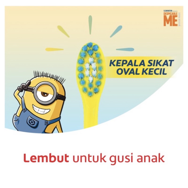 Colgate Sikat Gigi Anak Minion Barbie 2-5th 5-9th Colgate Toothbrush Kids with Suction Silikon Tooth brush