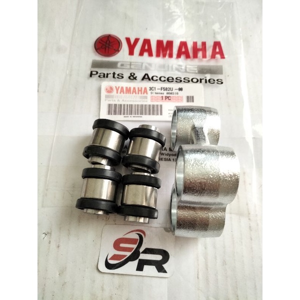 DUDUK RUMAH KOMPLIT BOSH BOS LENGAN AYUN  MONOSHOK SHOCK YAMAHA ORIGINAL VIXION NEW OLD LAMA  KELENGKAPAN PRODUK  DUDUKAN RUMAH BOS MONO  BERING KOYO JEPANG 4 PCS