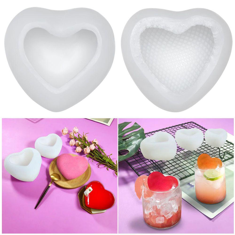 Solighter 3D Lilin Cetakan Handmade Hari Valentine UV Epoxy Resin Fondant Kue Cetakan Aromaterapi Lilin Silicone Mold