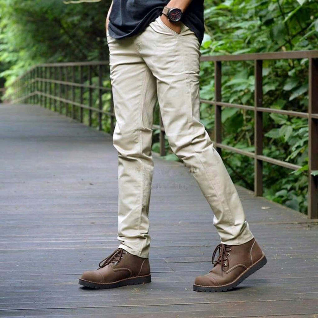 Celana Panjang Chino Chinos Cino Skinny Skiny Pria / Celana Formal Fashion Slimfit Dewasa Cowok